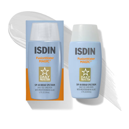 Fusion Water MAGIC SPF 40, Lightweight Sunscreen For Face with Hyaluronic Acid and Vitamin E, Ideal for Daily Use, Dermatologist Recommended, Fast Absorbing and Non-Comedogenic