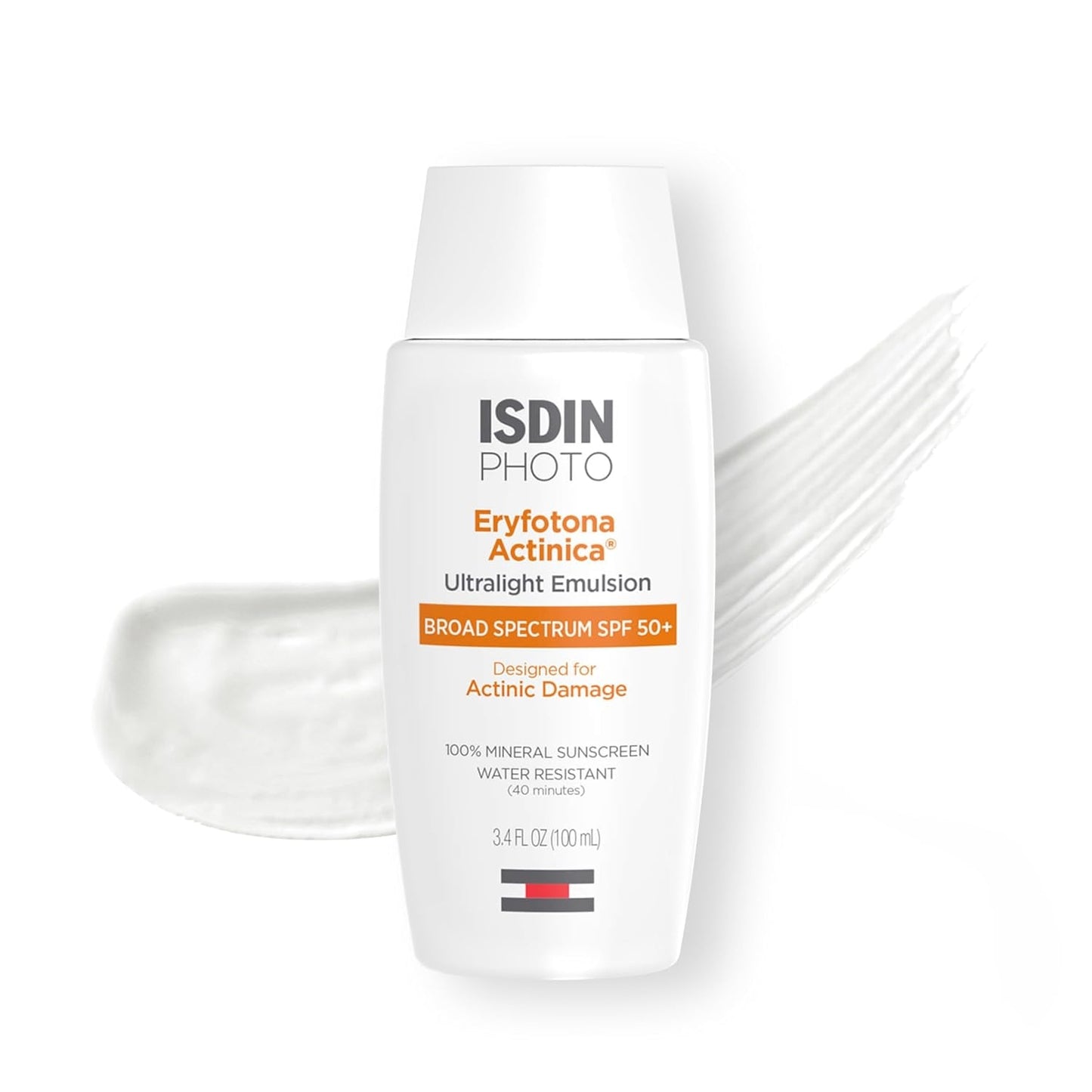 Eryfotona Actinica SPF 50+ | Mineral Sunscreen for Face with Zinc Oxide | 100% Mineral UV Filters | No White Cast, Suitable for Sensitive Skin, Dermatologist Recommended